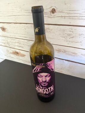 Snoop Dogg Empty Wine Bottle 19 Crimes Smooth Red Blend With Purple Label